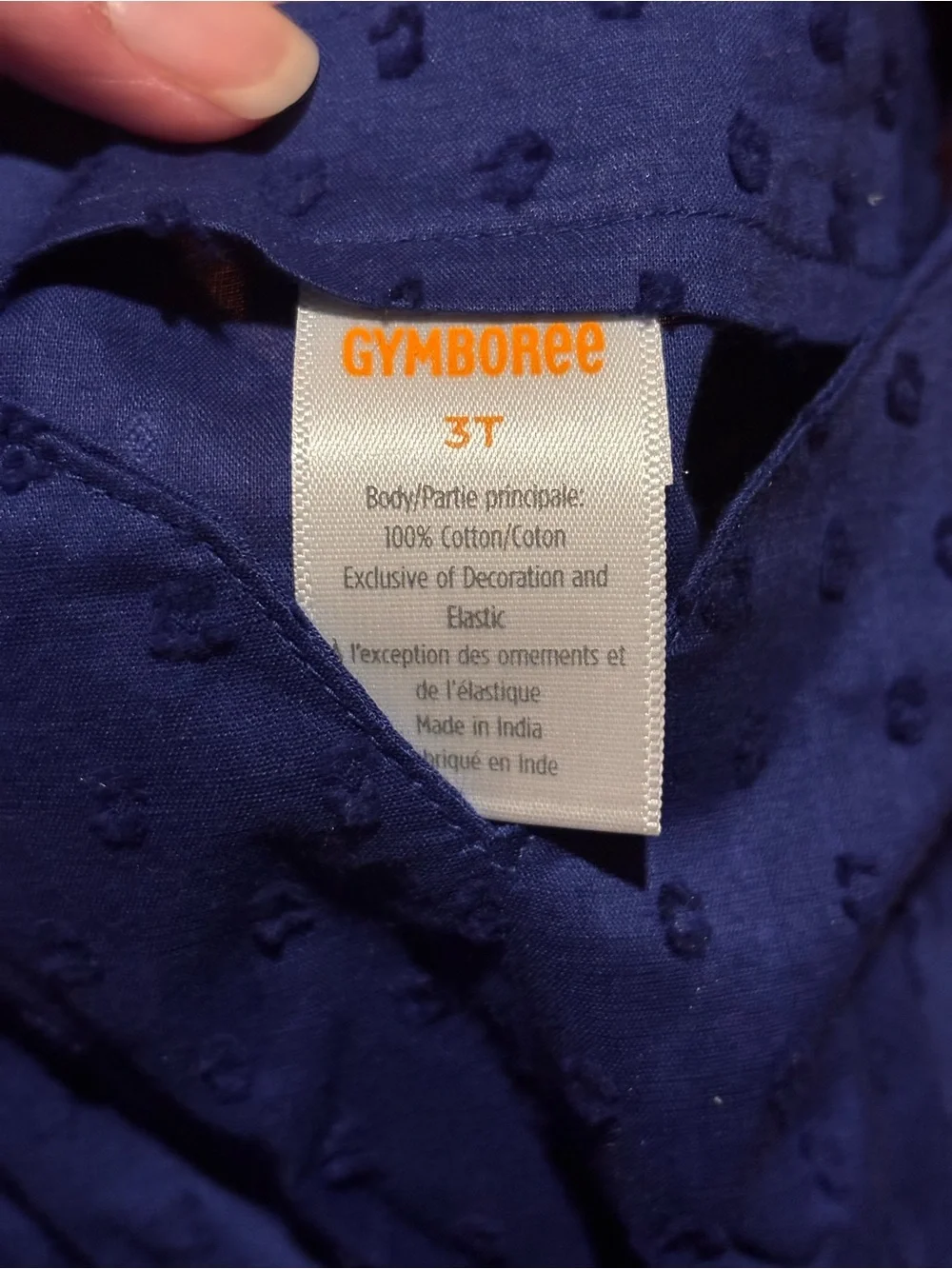 Gymboree Navy Eyelet Scallop Shell Lightweight Cover Up and Swimsuit